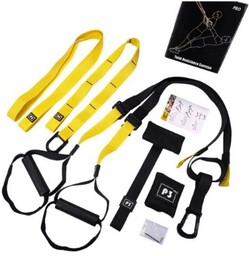 Taśmy do treningu podwieszanego typu TRX P3-3 żółte