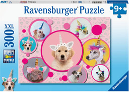 Ravensburger, puzzle, dla dzieci XXL Pieski Jednorożce, 300