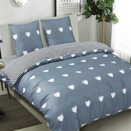 Pościel Satynowa Elena V03 160x200 4 części Serduszka