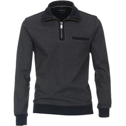 Bluza Męska Elegancka na Suwak Granatowa CASAMODA Duże