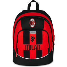 Seven Milan Advanced plecak szkolny, czerwony i czarny,