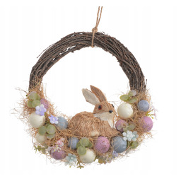 Wianek wielkanocny stroik Wielkanoc wieniec wiosenny na drzwi