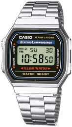ZEGAREK UNISEX CASIO A168WA-1W - VINTAGE + BOX