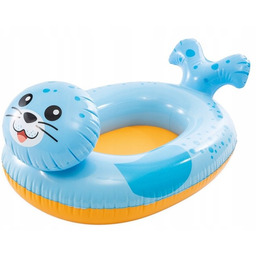 Koło dmuchane dla dzieci ponton niebieska foka INTEX