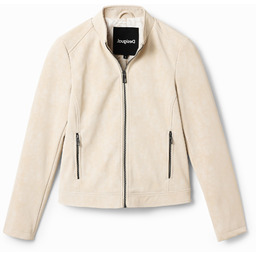 Kurtka w stylu biker ze skóry ekologicznej