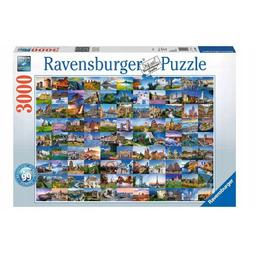 Puzzle 3000 elementów. 99 pięknych miejsc w Europie
