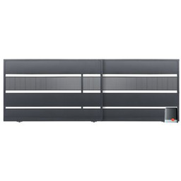 Brama przesuwna segmentowa Olaf ocynk RAL7016 struktura 400