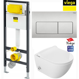 Miska WC z funkcją bidetu Rimless 51x36x32,5 cm