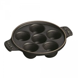 Staub Patelnia Do ślimaków 24 Cm, Czarny