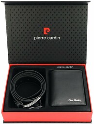 Zestaw męski portfel i pasek marki Pierre Cardin