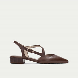 Czółenka na niskim obcasie- HISPANITAS HI264773 BRĄZOWE