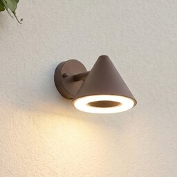 Zewnętrzna Lampa Lindby, Soran, brąz rdzawy, metal, nowoczesny