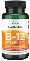 SWANSON Witamina B-12 1000 mcg, 250 tabletek