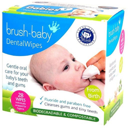 BRUSH BABY Dental Wipes chusteczki z Xylitolem