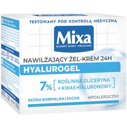 Mixa Hyalurogel Krem Intensywnie Nawilżający Do Twarzy Skóra