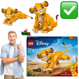 KRÓL LEW LWIĄTKO SIMBA LEGO DISNEY 43243 ZESTAW