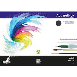 Kangaro Papier akwarelowy A3, 300 g, 16 arkuszy,