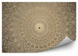 Orientalny wzór złote kształty dziura Fototapeta Orientalny wzór