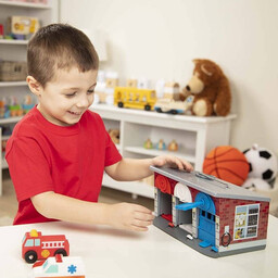 Garaż z pojazdami ratunkowymi 14607- Melissa & Doug,