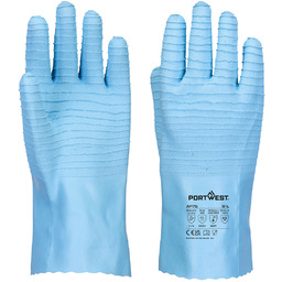 PORTWEST AP75 RĘKAWICA LATEKSOWA FD CHEM B; NIEBIESKI