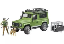 Land Rover Defender z figurką leśnika i