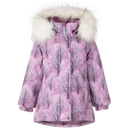 Dziewczęca Kurtka/Parka ocieplana BETH drzewka różowa Lenne r.110
