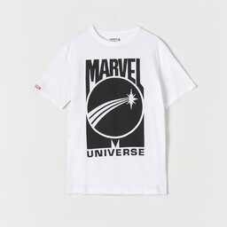 Sinsay - Koszulka MARVEL - Biały