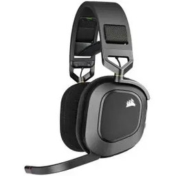 Corsair HS80 RGB Wireless Carbon Nauszne Czarno-srebrny Słuchawki