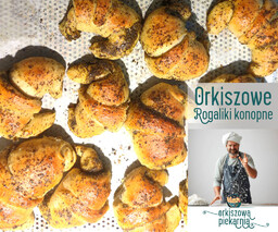 Rogaliki maślane z ziarnami konopi siewnej na zakwasie