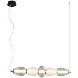 Italux Gastel PND-74937-5-BK lampa wisząca nowoczesna stal, akryl
