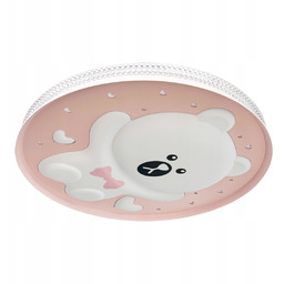 Milagro Plafon Dziecięcy Sufitowy Bear Pink ML0247 Led