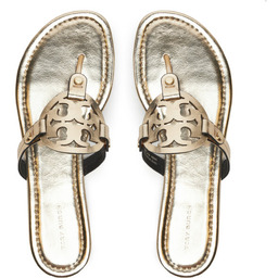 Japonki Tory Burch Miller 162596 Złoty