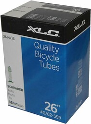 XLC Unisex Adult VT-A26 dętka rowerowa, czarna, 26X400-490