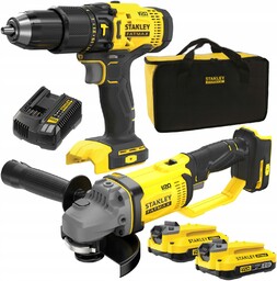 Stanley Wkrętarka SFMCD711 Szlifierka kątowa SFMCG400 18V SFMCK471D2S
