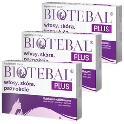 Zestaw BIOTEBAL Plus Włosy, skóra, paznokcie, 3x 40