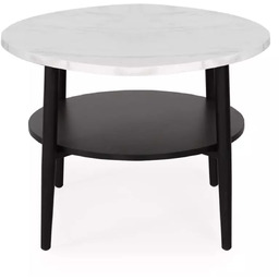 Ława Ella B biały, efekt marmuru 60x45 cm