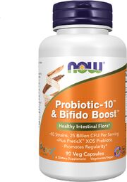 Now Foods Probiotic-10 & Bifido Boost, 90 kapsułek