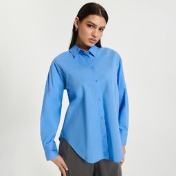 Sinsay - Koszula bawełniana - Niebieski