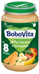BoboVita Jabłka banany z biszkoptem i nutką pomarańczy
