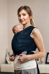 Lennylamb Chusta Elastyczna Do Noszenia Dzieci Czarny