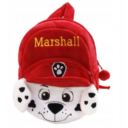 PLUSZOWY PLECAK DLA DZIECI PSI PATROL MARSHALL CZERWONY