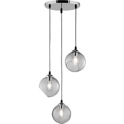Reality Leuchten Lampa wisząca Clooney R30073054, metal chrom,