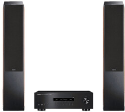 Zestaw stereo YAMAHA R-S202 Czarny + Indiana Line