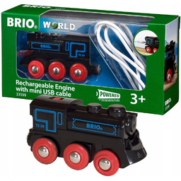 Klasyczna Lokomotywa Na Akumulator Pociąg Usb Brio