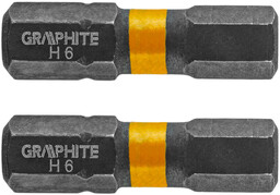 Bity udarowe HEX6 x 25 mm, 2 szt.