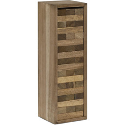 Relaxdays Wieża ruchoma 54-częściowa, z drewnianą skrzynką,