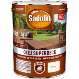 Olej do tarasów i mebli ogrodowych Superdeck Bielony