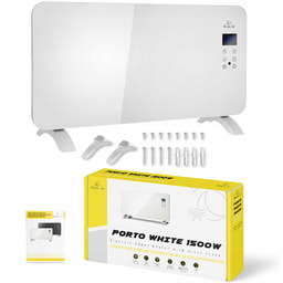 Grzejnik Elektryczny konwektorowy Szklany Panel energooszczędny 1500W WiFi