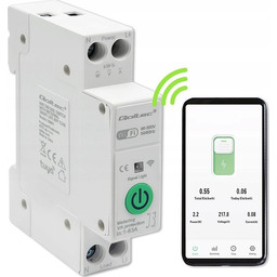 Tuya - przekaźnik jednofazowy z miernikiem energii Smart