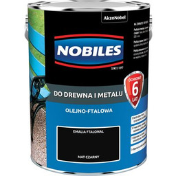 Emalia ftalowa Ftalonal czarny mat 5 l Nobiles